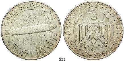 J.339. kl. Kratzer, vz/vz+ 400,- 817 3 Reichsmark 1929, D.