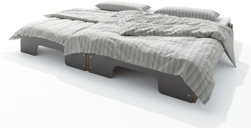 CLASSIC AND COMFORT. The stacked bed is also available as a comfort height. The only difference between the comfort and the original version is the height.