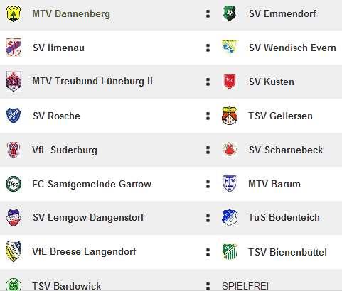 10.14 14:00 TSV Bardowick : SV Scharnebeck 14 So, 02.11.14 14:00 MTV Barum : TSV Bardowick 15 So, 09.11.14 14:00 TSV Bienenbüttel : TSV Bardowick 16 So, 16.11.14 14:00 TSV Bardowick : TuS Bodenteich 17 So, 23.