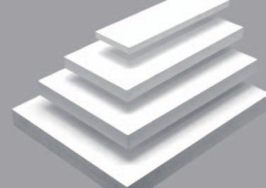 Seite 10 Produkt: Kömacel PVC-Integralschaumplatten KömaCel Ihre Platte für den universellen Einsatz. KömaCel ist eine geschäumte PVC-Integralschaumplatte mit sandwichartigem Aufbau.