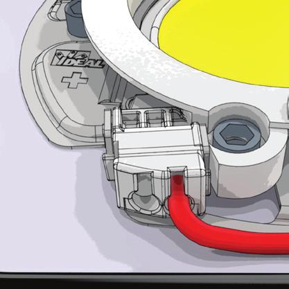 IDEAL LED  Blaues Kabel (8) auf die richtige Länge