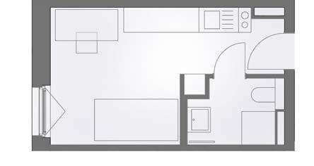 GRUDRISSE 1:100 Mikroappartements ca. 15,90 m 2 15,73 m 2 ca. 4,00 m 2 ca. 11,90 m 2 2. OG, Wohnung 210 3. OG, Wohnung 310 4.