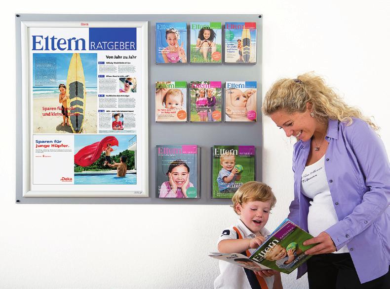 8 Broschüren und Poster Frauenarzt / Kinderarzt Porträt ELTERN Broschüren und Poster liefern aktuellste Informationen aus der ELTERN-Redaktion und bringen die Themen auf die Poster als plakative