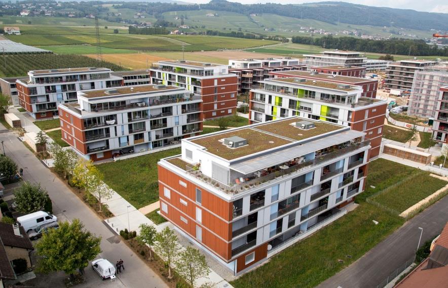 Realisiertes Quartier: Eikenøtt in Gland 71 000 m 2 Grundstücksfläche 485 neue Wohnungen (ca.
