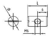 Ø20 mm, L = 14 mm, vertikal, Zamak/ PVC weiß c 100