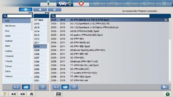 Software 2C-Fahrwerkvermessung Hauptmenü Software zur Fahrwerkvermessung PC mit