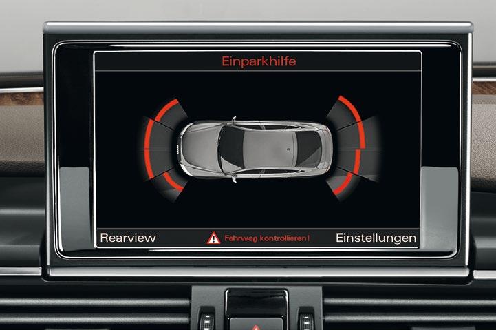 Dazu zählen etwa MMI Navigation, Handyvorbereitung (Bluetooth), 4-Wege Lendenwirbelstütze, Einparkhilfe plus und Xenon plus für Audi A6 und A6 allroad quattro bzw.