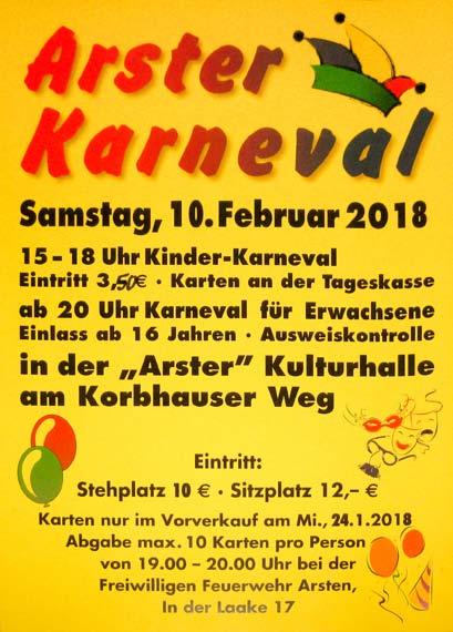 Änderungen vorbehalten BREMEN Samstag, 10. Februar 2018 Korbhauser Weg 15.00 Uhr Kinderkarneval 20.00 Uhr Erwachsenenkarneval Sonntag, 06.