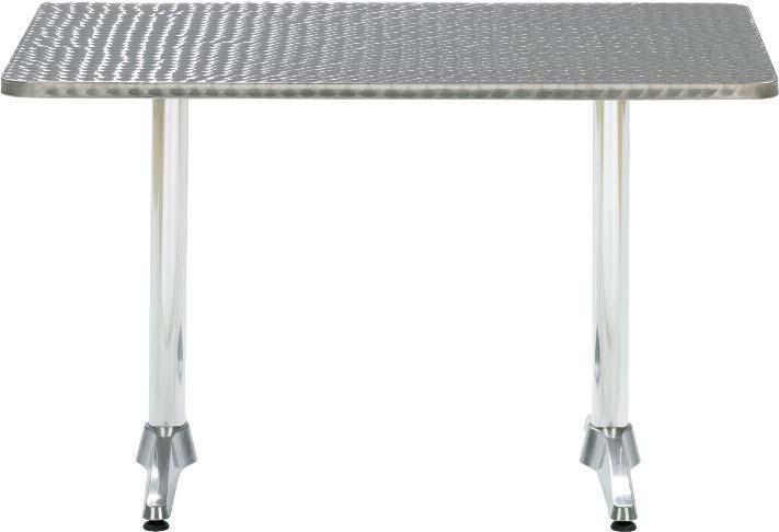 Aluminium Tisch Masse: Ø 60 cm, Höhe ca.