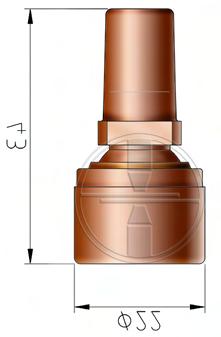 Kugel- oder Pendelelektroden-Abbildungen 1:1 (auszugsweise)