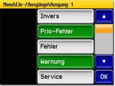 Bedienung Betriebsanleitung AquaMaster 7.11.3 Einfachselektion von Funktionen Die Einfachselektion ist erkennbar an der Taste ESC unten rechts. Die aktuell selektierte Funktion wird grün dargestellt.