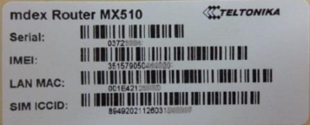 MX510 Voreinstellungen: Im MX510 ist bei Auslieferung Ihre SIM installiert.