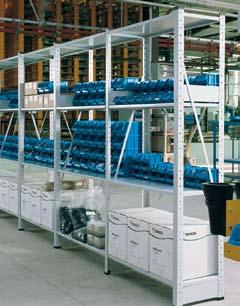 Belastungsangaben gelten für handbeladene Regale bei gleichmäßig verteilter Last Lagerregale Grundregal, Breite