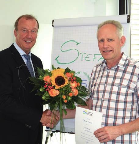 Ebenfalls seit 25 Jahren ist Stefan Grote dabei: Er ist zuständig für die Lagerverwaltung und das Zählerwesen.