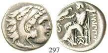SNG Cop.478-479; SNG BM 36-41. dunkle Tönung, ss 120,- 293 Alexander III. der Grosse, 336-323 v.chr. Tetradrachme 315-294 v. Chr., Amphipolis. 16,84 g.