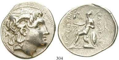 304 Tetradrachme 305-281 v.chr., Amphipolis. 16,9 g. Kopf Alexanders des Großen r.
