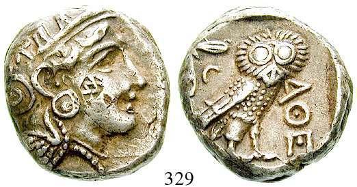 herrlicher Stil. f.vz 850,- THESSALIEN, PHARSALOS 327 Drachme 5.-4. Jh. v.chr. 5,95 g.