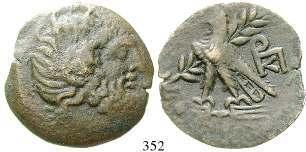 hinrichten, um einen latenten Rivalen um den Machtanspruch zu beseitigen. SYRIEN, KÖNIGREICH 353 Seleukos I., 312-280 v.chr. Bronze 15 mm 312-280 v.chr., Arados.