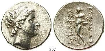 Tetradrachme 244-240 v.chr., Antiocheia. 17,06 g. Kopf r. mit Diadem / Apollo l.