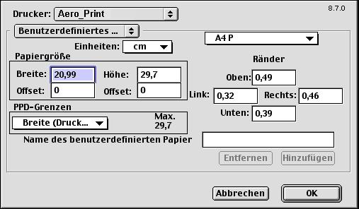 2-6 Drucken unter Mac OS HINWEIS: Wenn Sie inkompatible Druckeinstellungen wählen, wird in bestimmten Situationen ein Dialogfenster angezeigt.