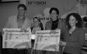 6 Aktuell Sportintegrationspreis der LH München Girls Action mit 10.000 Euro prämiert Die Münchner Sportjugend (MSJ) belegt den 1.