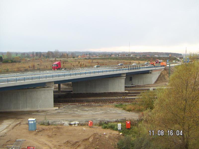 Ersatzneubau der Brücke im Zuge der A 19 über die Gleisanlagen in Seehafen Rostock Kürzel / interne Nr.: 09924 Jahr: 2009-2010 Auftraggeber: Groth & Co.