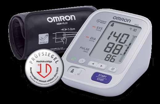 Omron M400 360 Oberarm-Blutdruckmessgerät* Sanfte Messung, erkennt unregelmäßige Herzschläge und inkorrektes Anlegen der Manschette, der Blutdruck wird zur Veranschaulichung grafisch