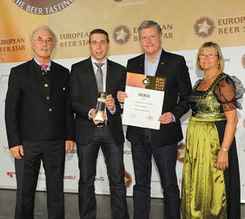 SCHLÜSSEL BANKETTMAPPE STAND FEBRUAR 2018 SEITE 4 EIN BIER DER SPITZENKLASSE: EUROPEAN BEER STAR 2012 und 2014 Original Schlüssel holt die Gold-Medaille beim European Beer Star 2012 und 2014 und