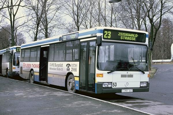 -5- Busgeschichte(n) Ein Vierteljahrhundert auf Chemnitzer Straßen - Einsatzjubiläum Bus Nr.