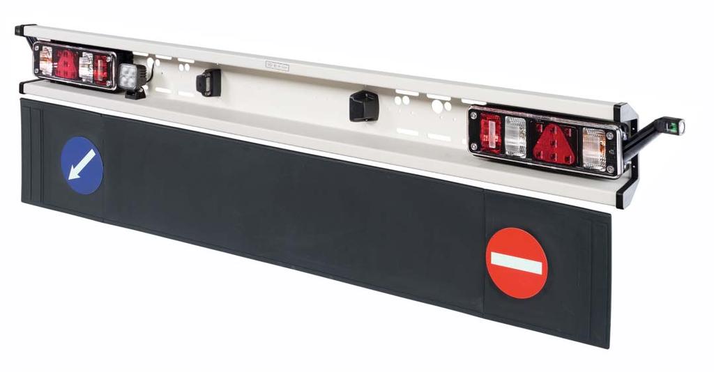 Allgemeine Beschreibung GETO Fender ECE-Unterfahrschutzträger mit Leuchten in Funktion Teil-LED bestückt GETO Fender
