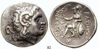 Kopf des Zeus von Dodona r. mit Eichenkranz / Athena r. mit Speer und Schild. SNG Cop.285.