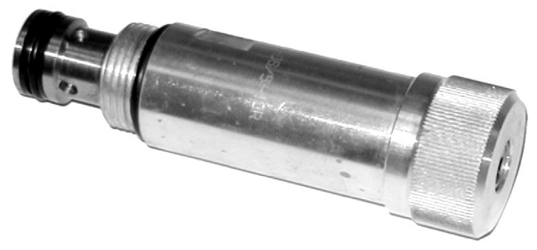 Einschraub- und Modulbauweise sowie Gehäuse für Rohrleitungseinbau 5 Druckstufen Druckeinstellvarianten: Innensechskantschraube Drehknopf mit Arretierung NG 06 p max bis 30 bar Q max bis 70 l/min