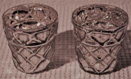 matt WV207-7 WV207-7 WV207-8 WV207-8 Weissglas mit Silberpatina im Vintage-Style /