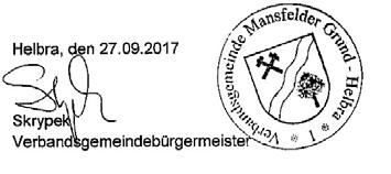 Abs. 2 Wasserhaushaltsgesetz (WHG) i. V. m. 79 b Abs. 1 Wassergesetz LSA (WG LSA) also ohne Straßenentwässerung, für das Gebiet der Gemeinden Ahlsdorf, Hergisdorf und Wimmelburg mit Wirkung zum 01.10.