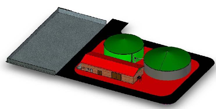 Moderne Biogasanlagen produzieren Gas und Dünger auch aus Abfällen Gülle und