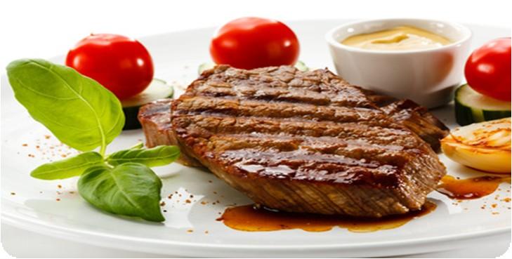 Filetsteak mit Kräuterbutter dazu Reis 16,90 Backkartoffeln und grüne Bohnen 76.