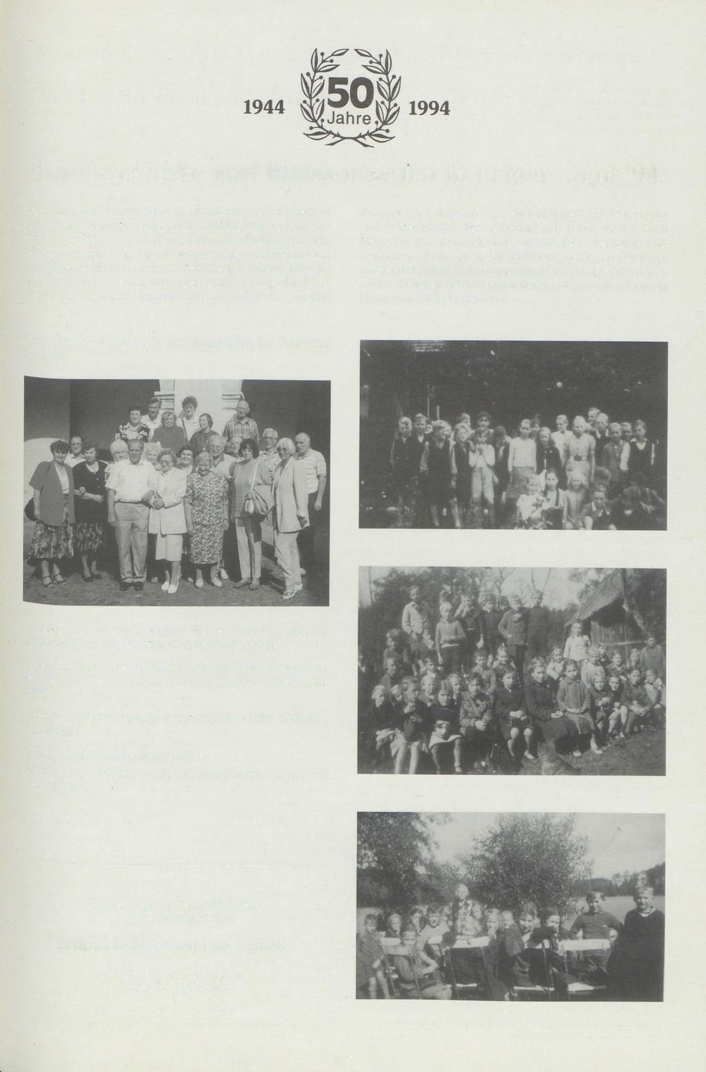 Konfirmanden- und Klassentreffen in Lagow, Juni 94 Der Einladung zum Treffen, im Oststernberger Heimatbrief (1/94) sind viele Mitschülerinnen und Mitschüler gefolgt.