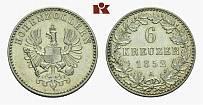 Dazu: für Hohenzollern, 1/2 Gulden 1852 (AKS 21).