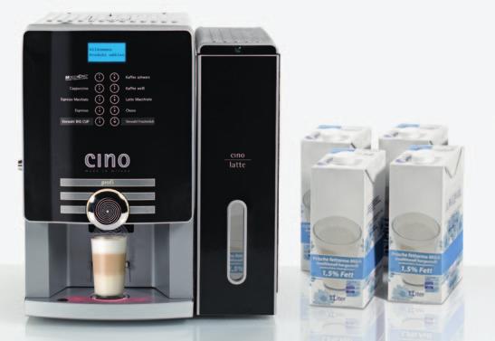 Das 3 Stufige cino Latte Hygiene Concept: Step 1 - nach jedem Frischmilchbezug erfolgt speed clean Step 2 - automatisch 7 Minuten nach dem letztem Milchbezug eine Minireinigung Step 3 - abends oder