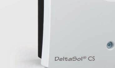 DeltaSol CS sparsam und hocheffi zient auch für kleine Anlagen! Wärmemengenzählung über Grundfos Direct Sensor TM VFD!