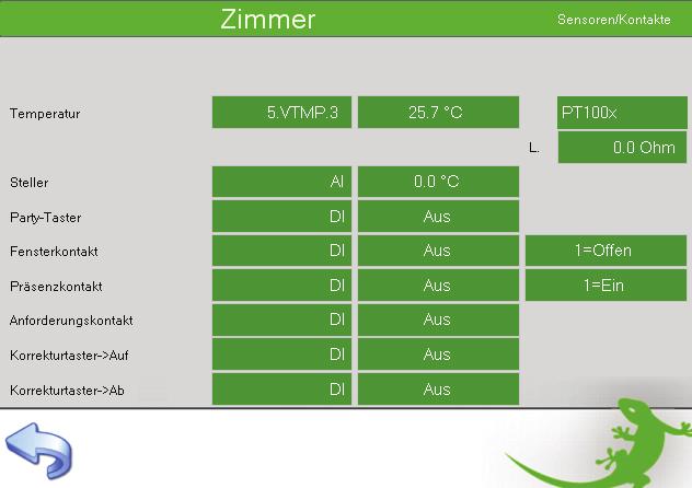 4. Temperaturwerte, Variablen Temperaturwerte und Variablen werden ab Modul-Firmware 17