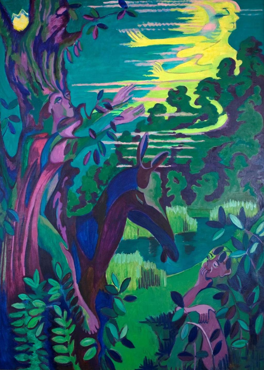 Scene aus dem Sommernachtstraum, 1937 Öl auf Leinwand 196 x 150