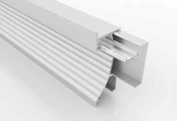WANDEINBAU-PROFIL Verwendbar zur Wandmontage Geeignet für LED Streifen bis 10 mm Breite Aluprofil für Wandeinbau Artikelnummer Länge max.