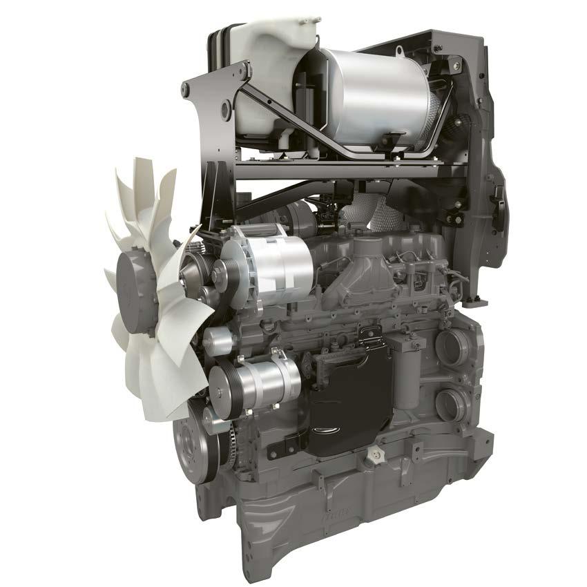 Pure Kraft. Motor Starker Kern. Unter der einteiligen Motorhaube verrichtet ein 6-Zylinder-FPT- (Fiat Powertrain Technologies)-NEF-6-Motor mit 6,7 l Hubraum seine Arbeit.
