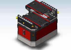 . ELVCD Einsatz als Antrieb für Teleskope und Förderbänder zur Automatisierung von kompletten Lastaufnahmemitteln.