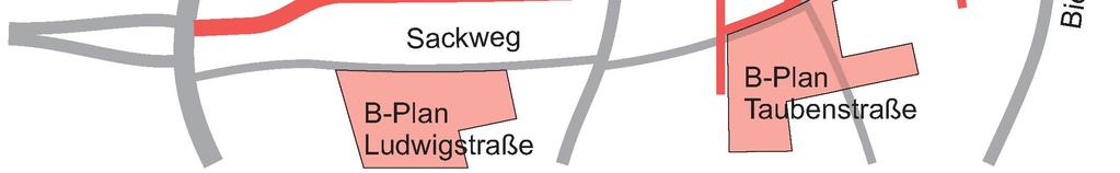 4 Variante 3a Grafik 4: Führung Variante 3a signalisierter Knotenpunkt an der Hamburger Straße mit Fahrbeziehungen in alle und aus allen Richtungen S-Versatz mit zwei Bögen nach Norden auf den