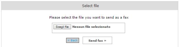 Hinzufügen eines Dateianhangs Wenn Sie das Kontrollkästchen Anhang aktivieren, wechselt die Beschriftung der Schaltfläche unten von Fax senden zu Datei auswählen.