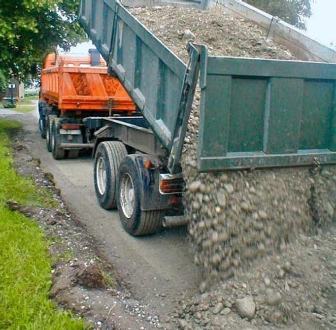 Einbau einer Tragschicht