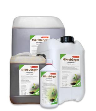 MikroDünger MikroDünger liefert schnell verfügbare Nährstoffe und Bodenbakterien für eine direkte Düngewirkung und Bodenaktivierung.