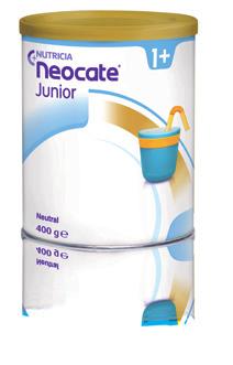 Neocate Junior enthält angepasst an das Alter, die benötigte Menge Energie, Eiweiß und Mikronährstoffen für ein altersgerechtes Wachstum und eine normale Entwicklung Ihres Kindes.